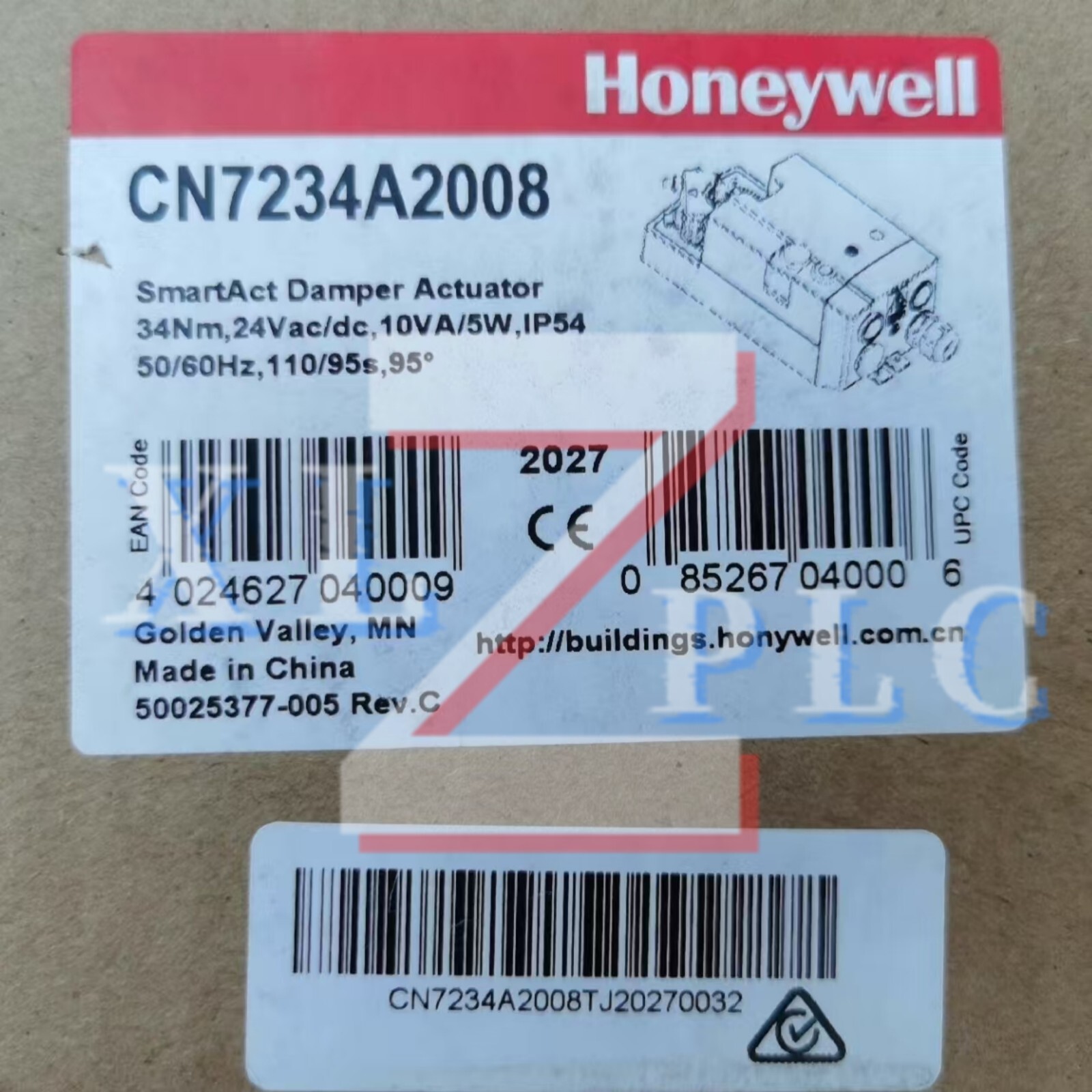 1PCS New Honeywell CN7234A2008 Damper Actuator In Box*