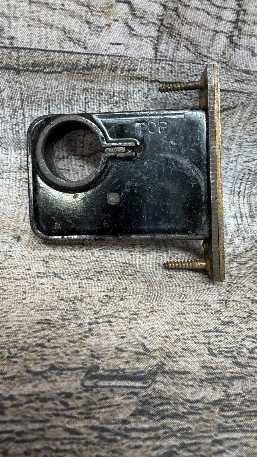 Vintage Yale Mortise Dead Bolt With Brass Faceplate