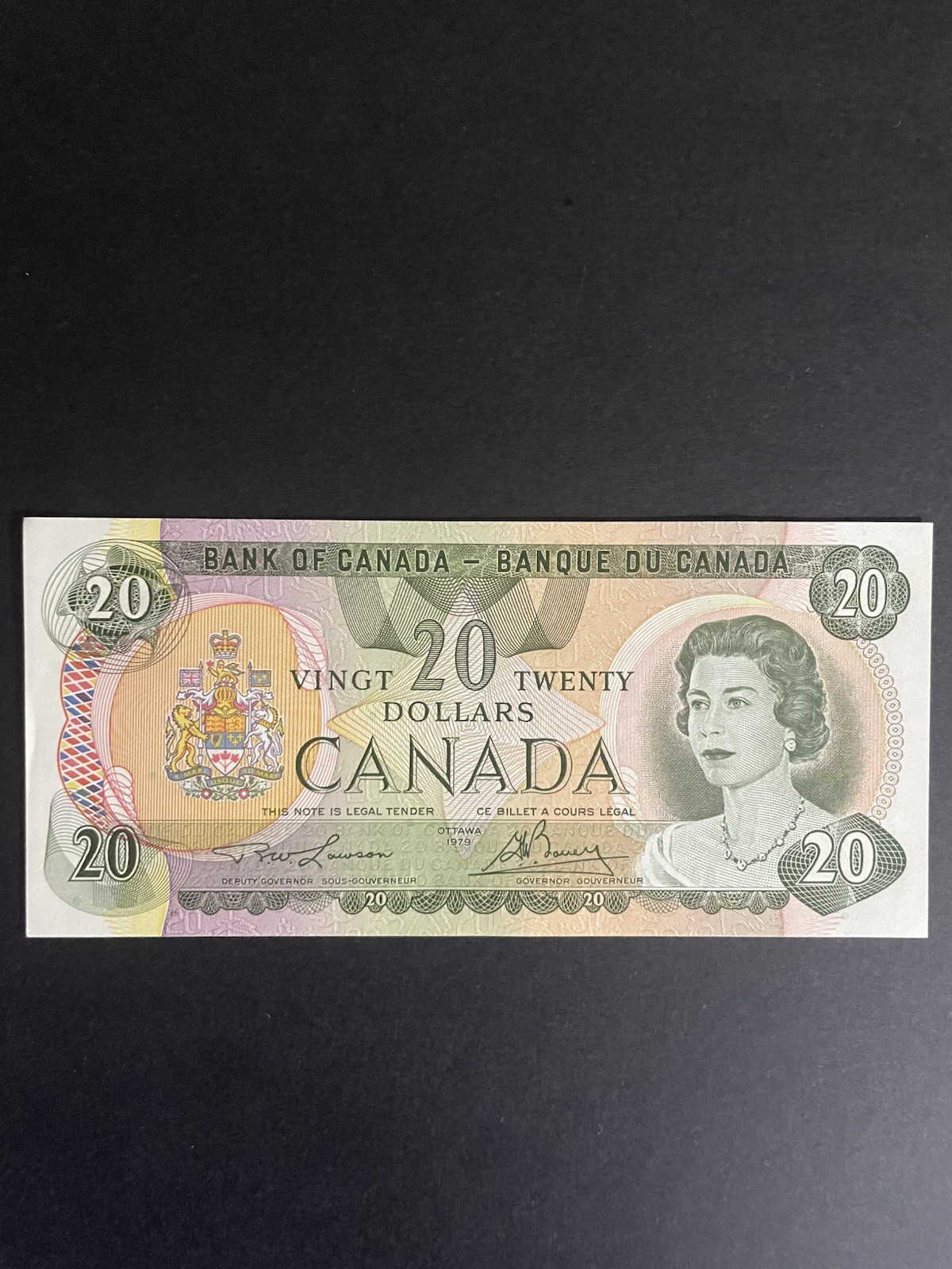 1979 Canada $20 Banknote Lawson-Bouey AUNC