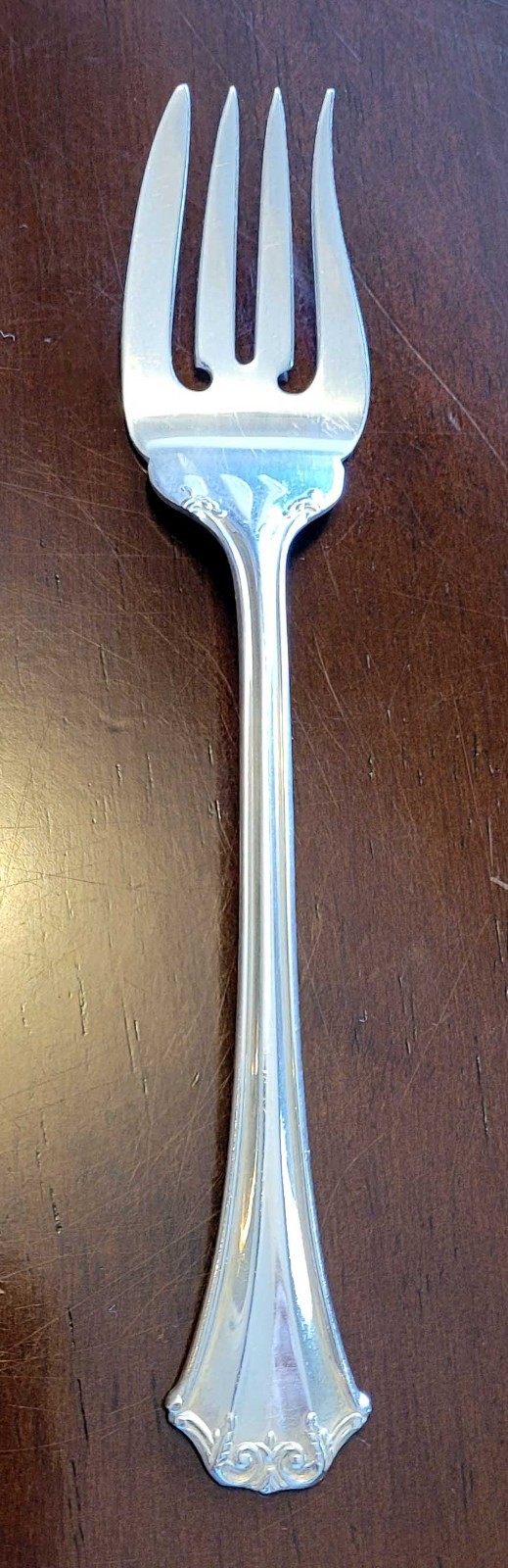 Reed & Barton French Chippendale Salad Fork 6-1/2" Silverplate 1981