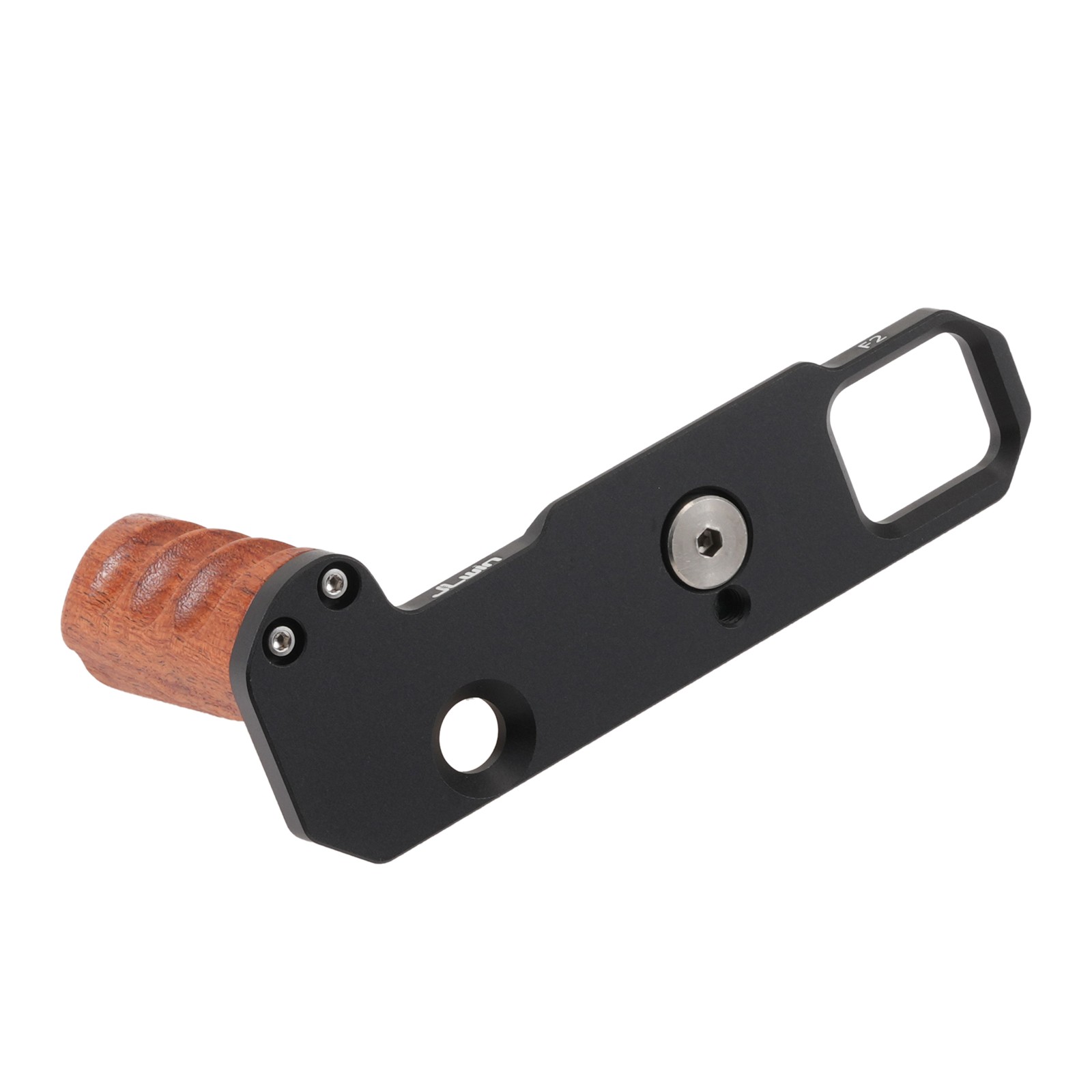 Wooden Vertical Handle Grip Quick Release L Bracket for Nikon F2 Camera Black