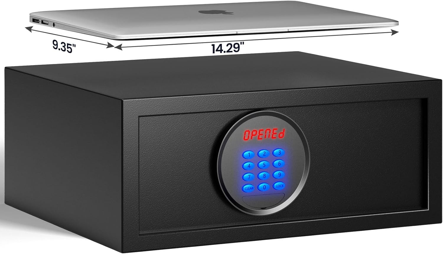 19.4 Lb Hotel Safe Box with Silent Mode & LED Keypad Gifts for Father's Day
