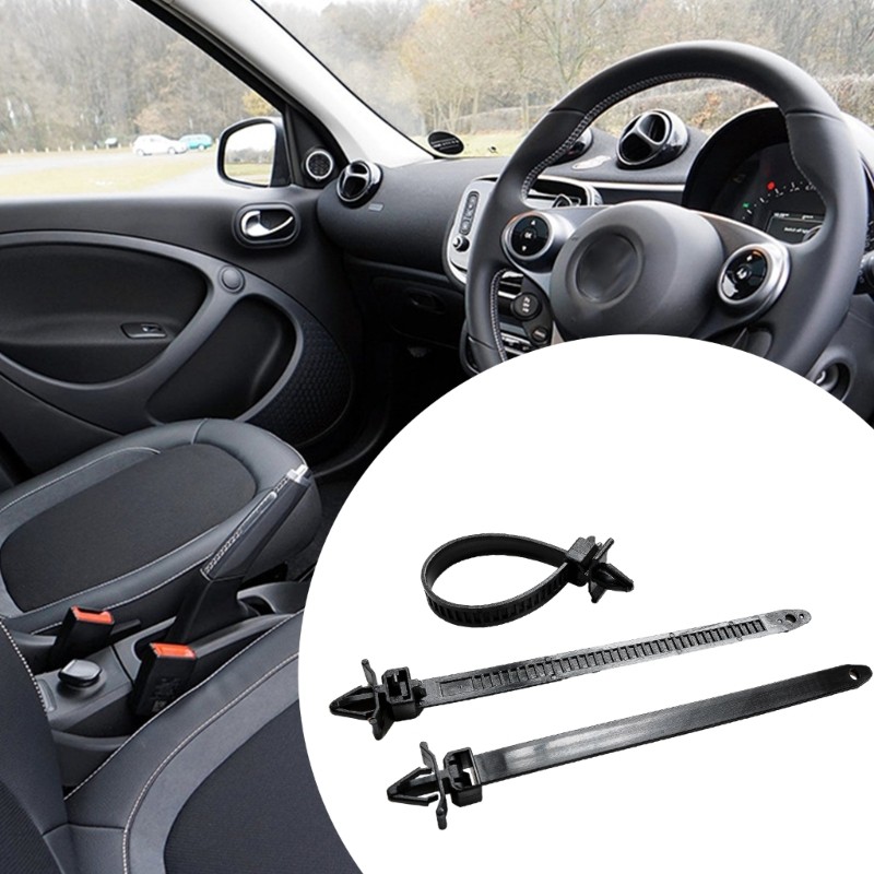 100pcs Self-locking Cable Tie Car Chassis Bundling Wire Harness Clips Fasteners