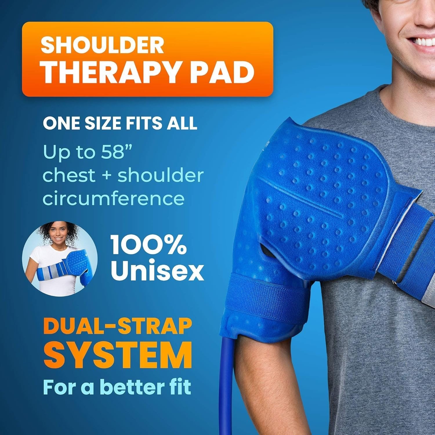 PhysioNatural Cold Therapy System Shoulder 9 Quart Ice Water Circulation Unit