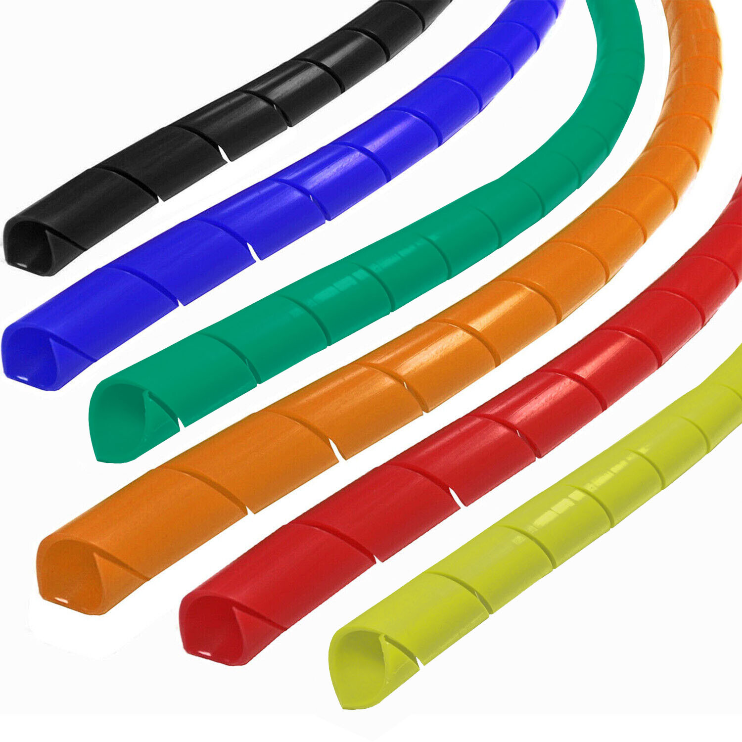 Electriduct Spiral Cable Wrap Tubing - Color Options - 1/4" to 1.25"