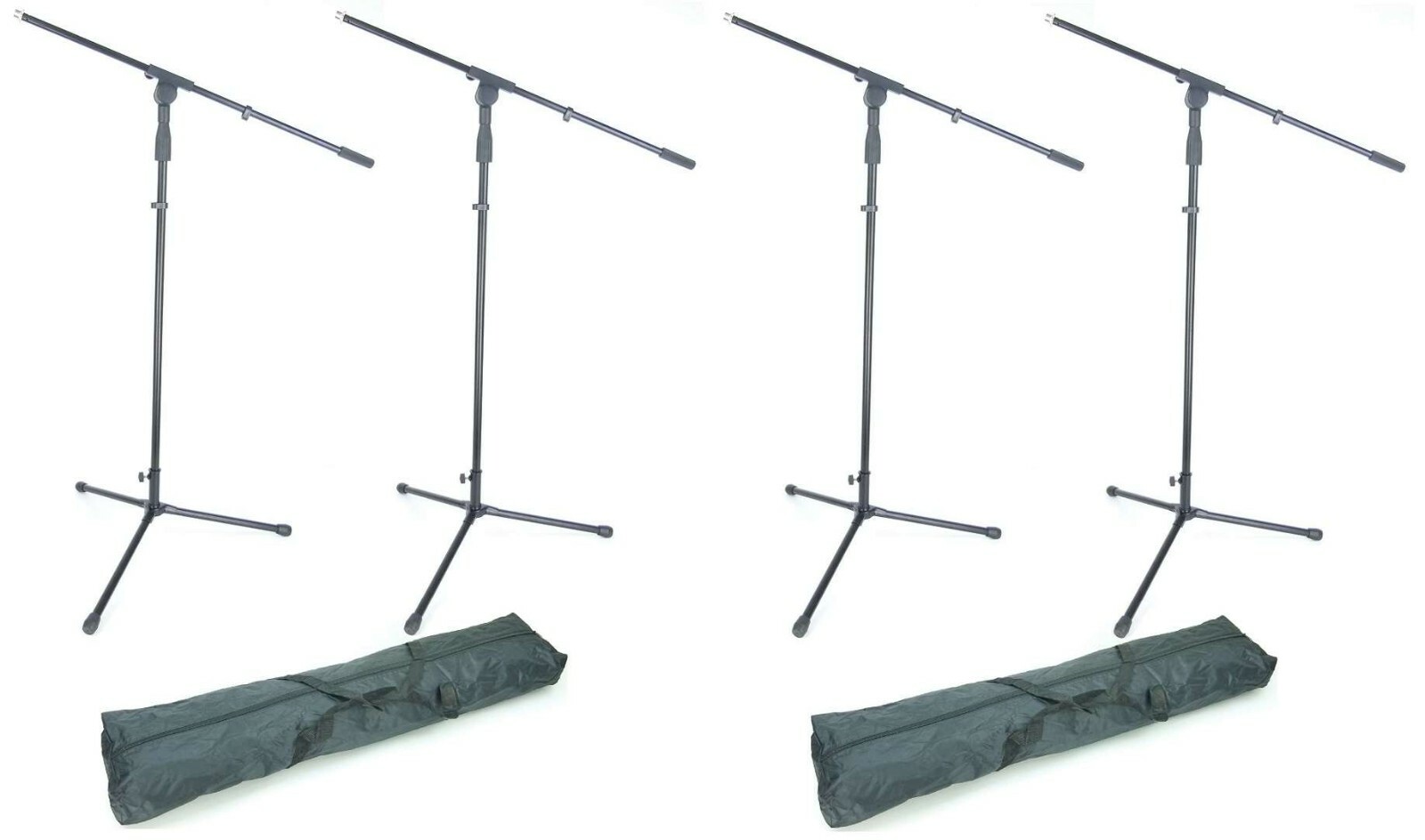 4 Microphone Stands S22 + 2x Bag, Microphone Stand Boom Microphone Tripod Stand