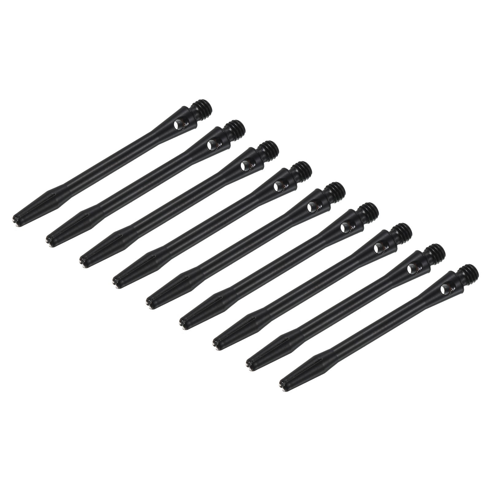 9Pack 48mm Dart Shafts Medium 2BA Thread Aluminum Dart Stems Black