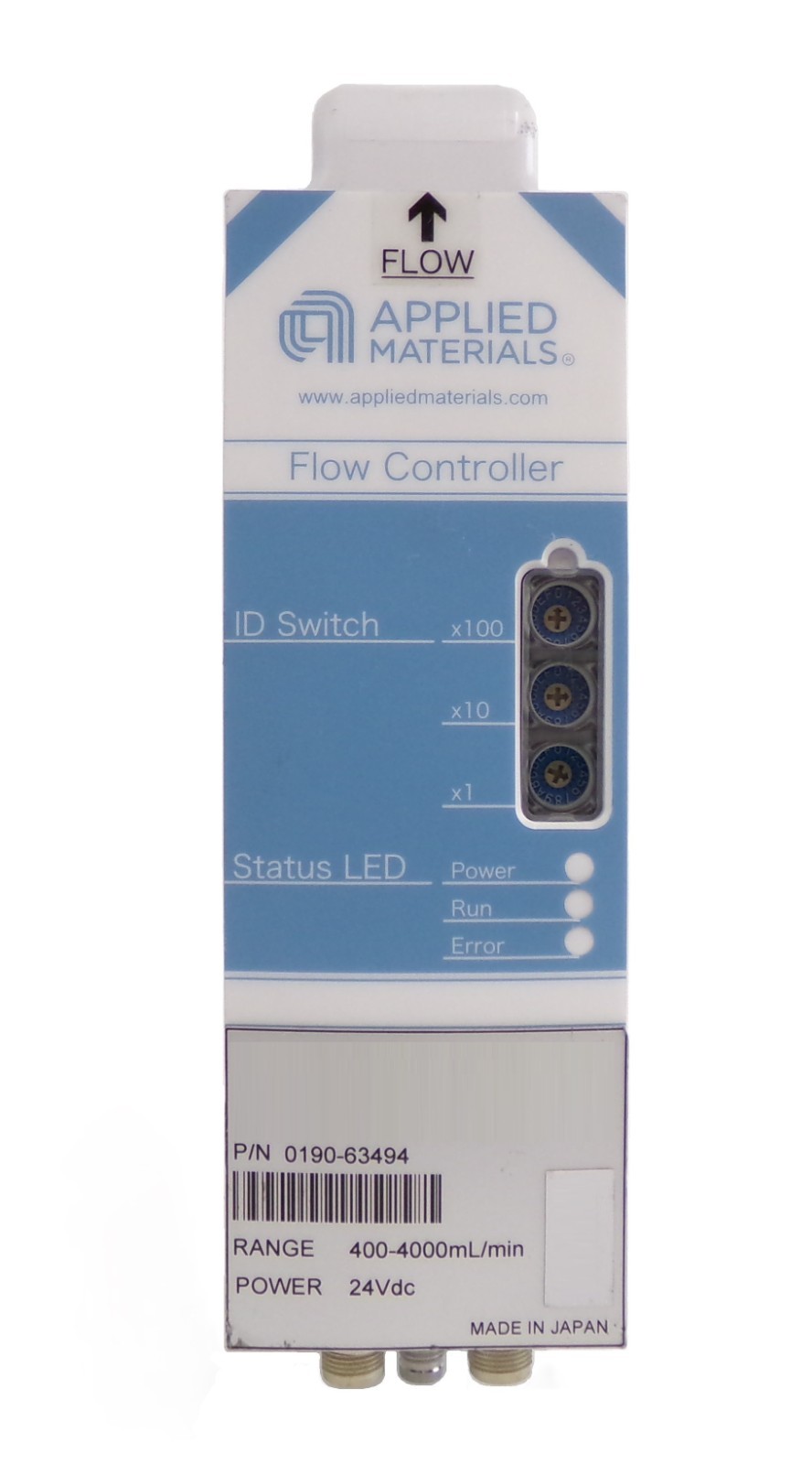 AMAT Applied Materials 0190-63494 Flow Controller 400-4000mL/min Working Spare