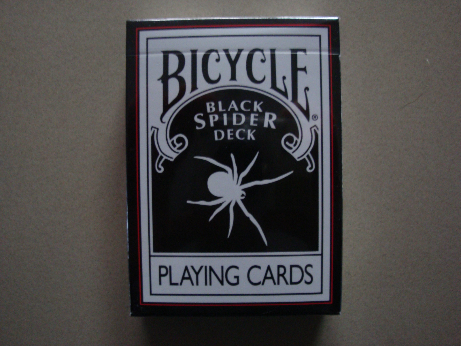 BLACK SPIDER DECK BICYCLE PLAYING CARDS POKER SIZE
