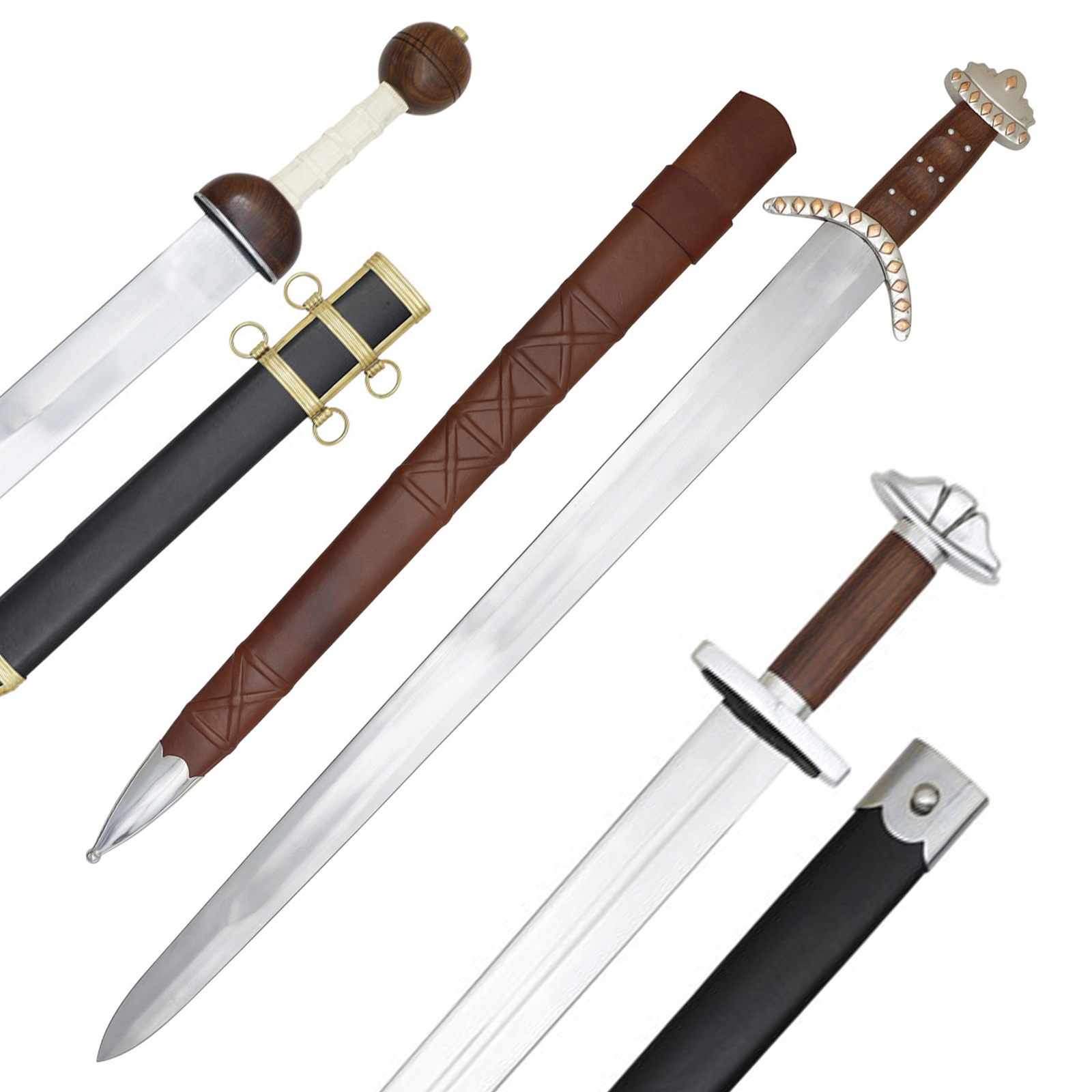 Functional Viking Ancient Full Tang Sword Tempered EN45 Steel Blade / Collection