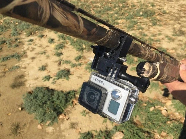 GoPro Shotgun Mount, Low Profile does not obstruct ShotGun rib or aiming view