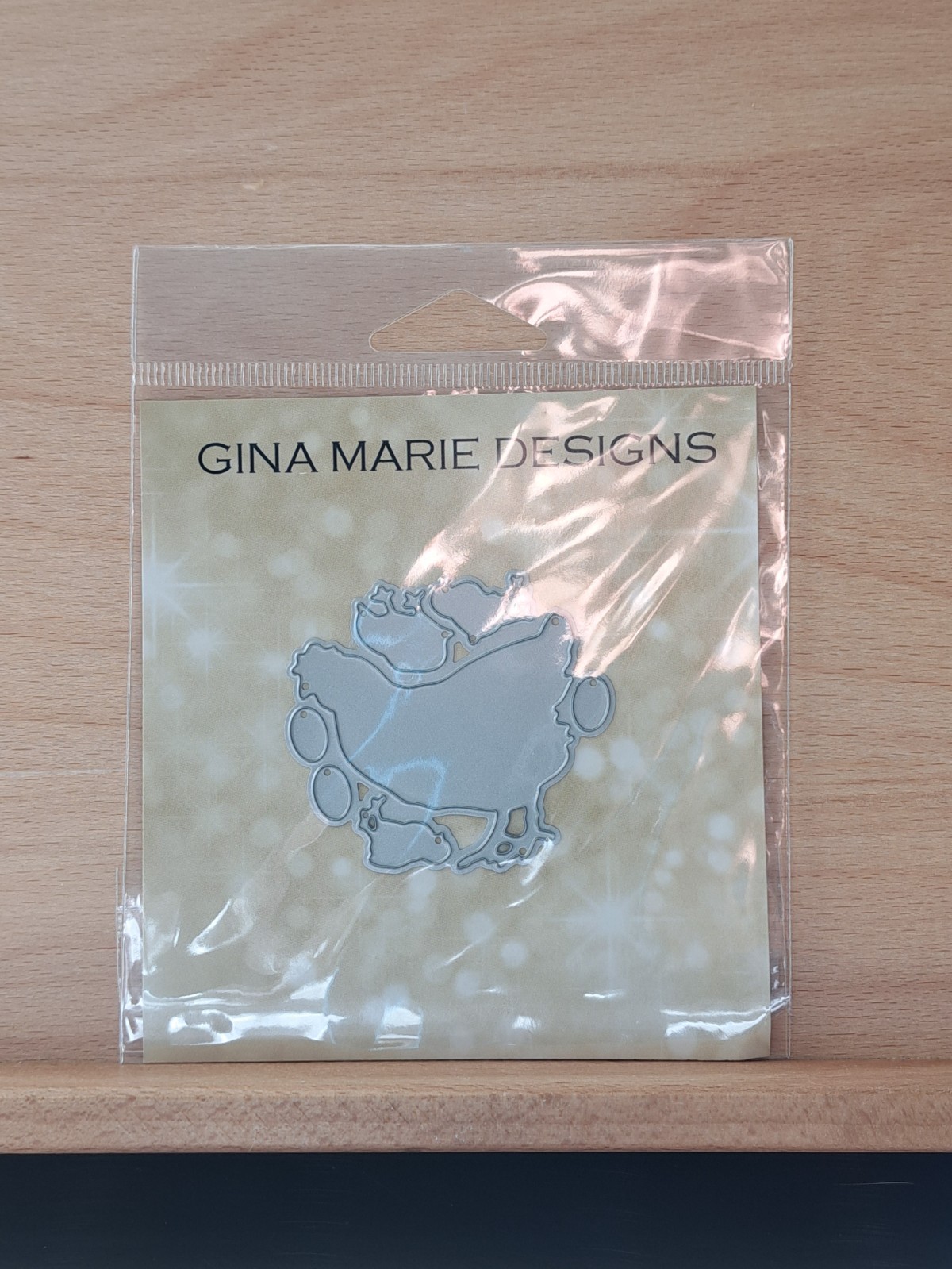 753 Gina Marie Designs Hen Chicken Chick Eggs Craft Cutting Die