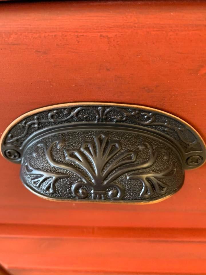 2-1/2" Baroque Scroll Work Cup Pull Venetian Bronze