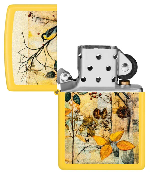 Zippo Scrapbook Bird Design Color Image Sunflower 46580