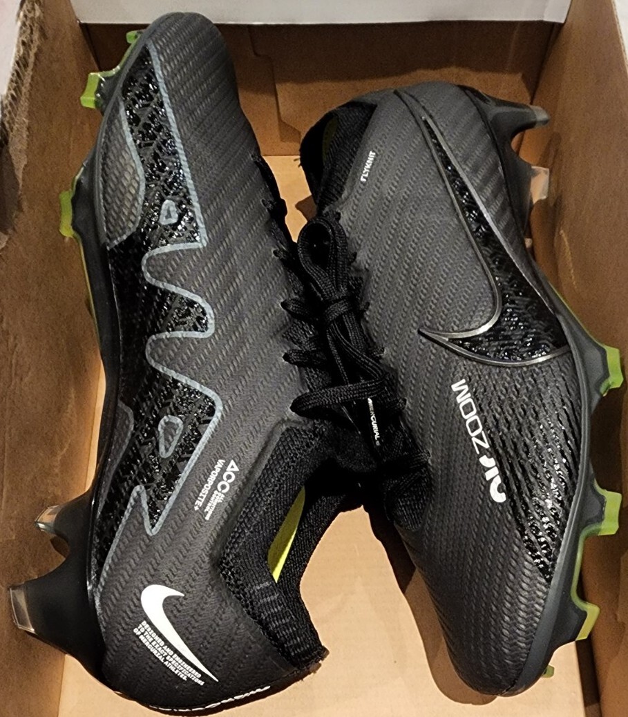 Nike Zoom Vapor 15 Elite FG Black Smoke Grey DJ4978-001 Men's 7.5 Women's 9
