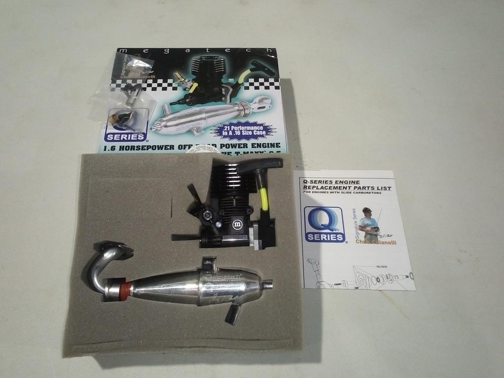 VINTAGE BRAND NEW Megatech .21 Q Series Rc Racing Engine