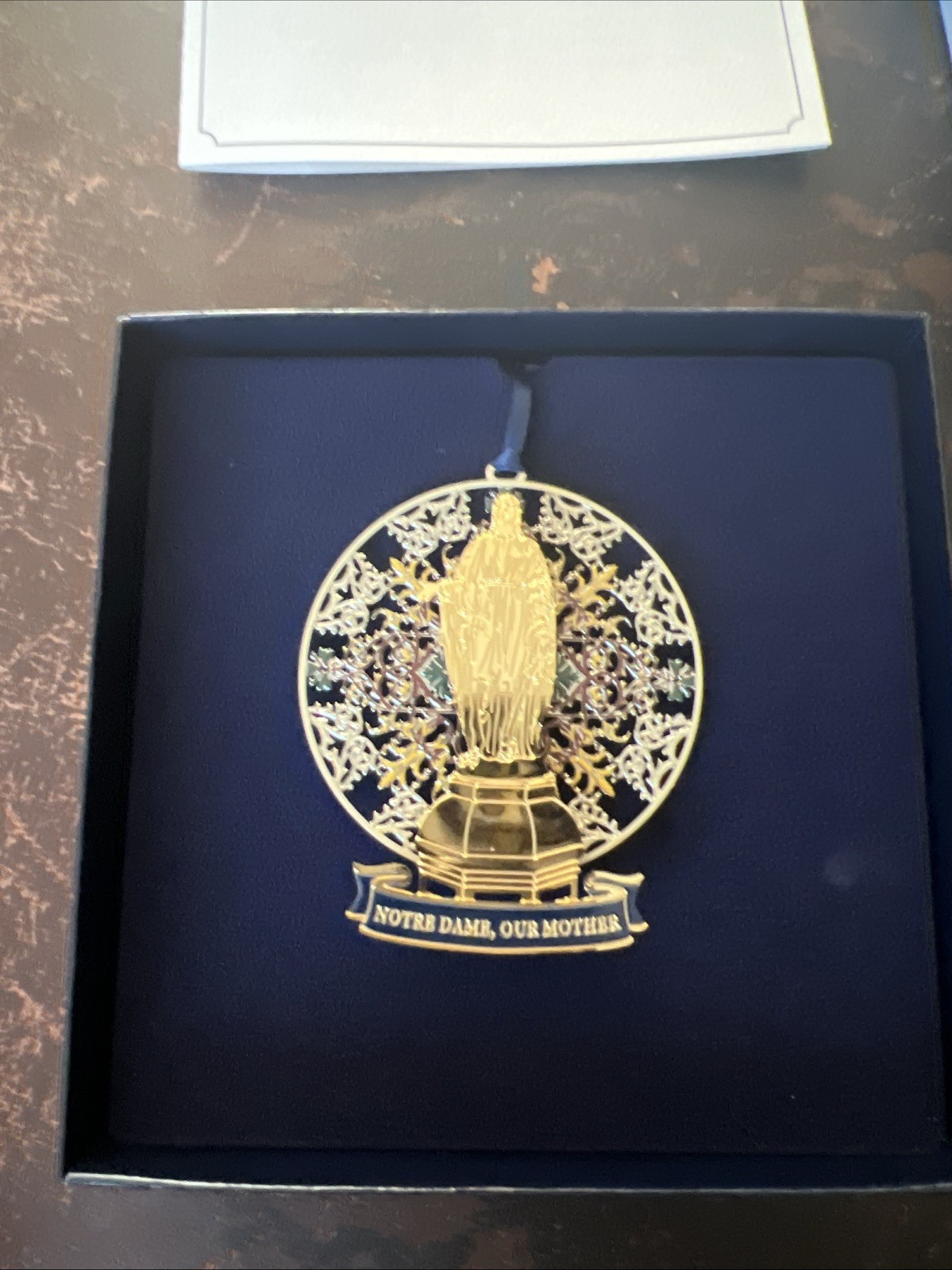 University Of Notre Dame Annual Collectible 2025 Notre Dame Our Mother Ornament.