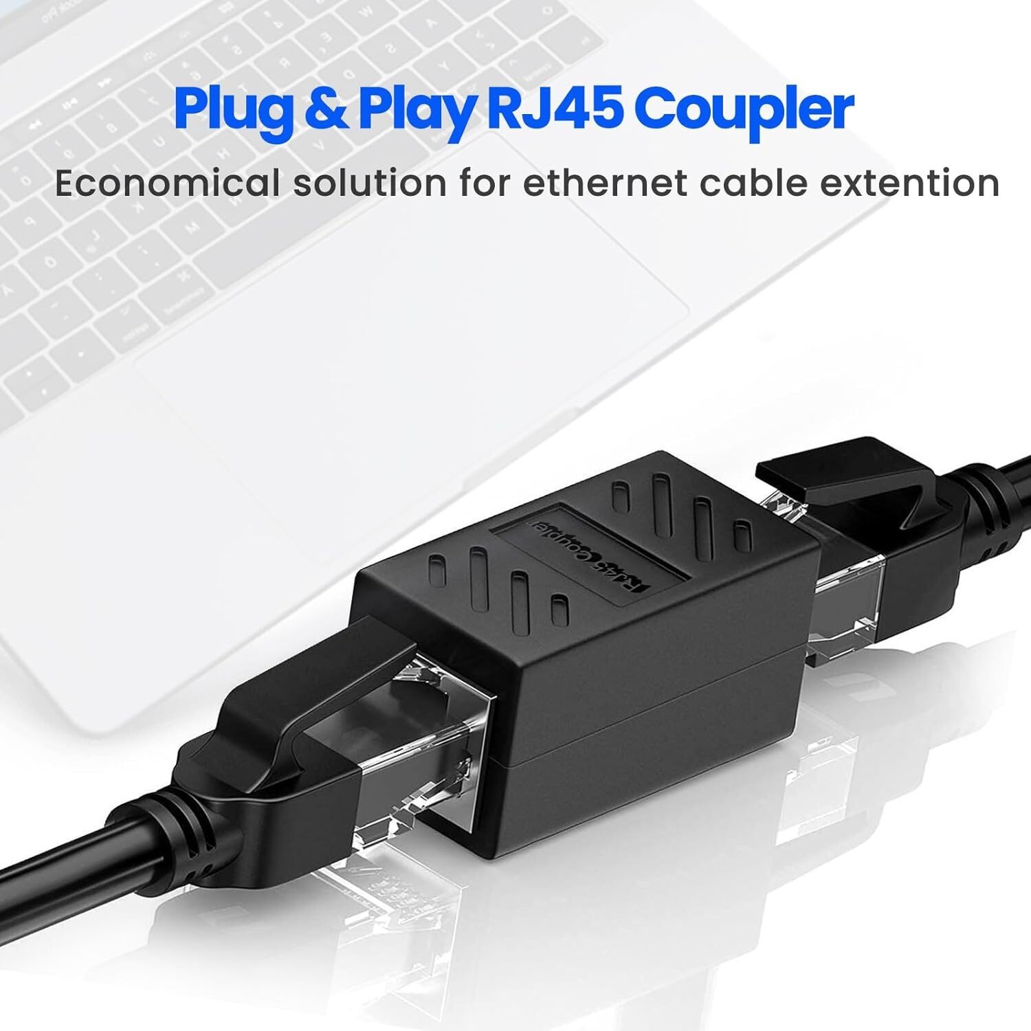 5/10PACK RJ45 Inline Coupler Cat6/Cat5 Ethernet Network Cable Extender Connector