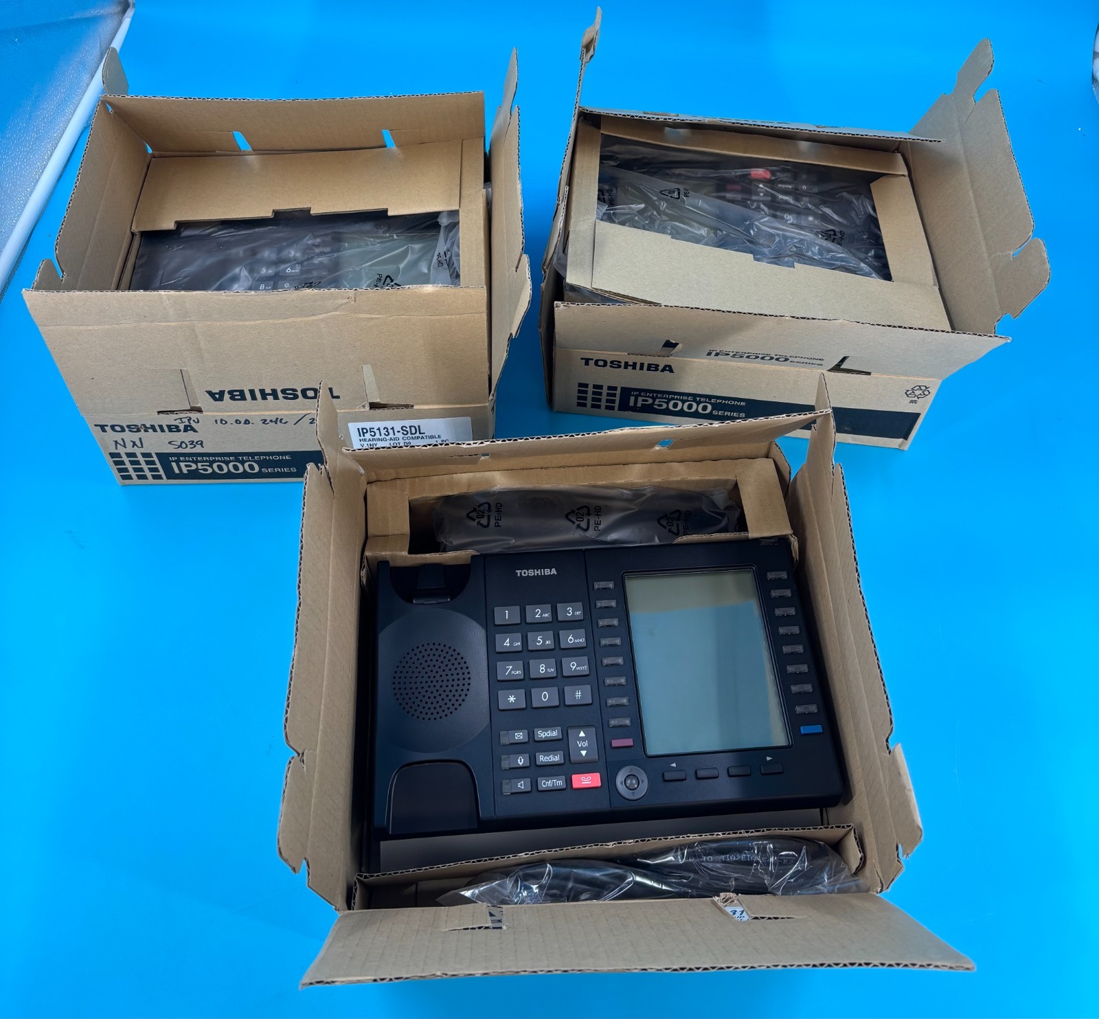 Lot Of 3 Toshiba IP5000 Series D9 Phones New Open Box Free Shipping