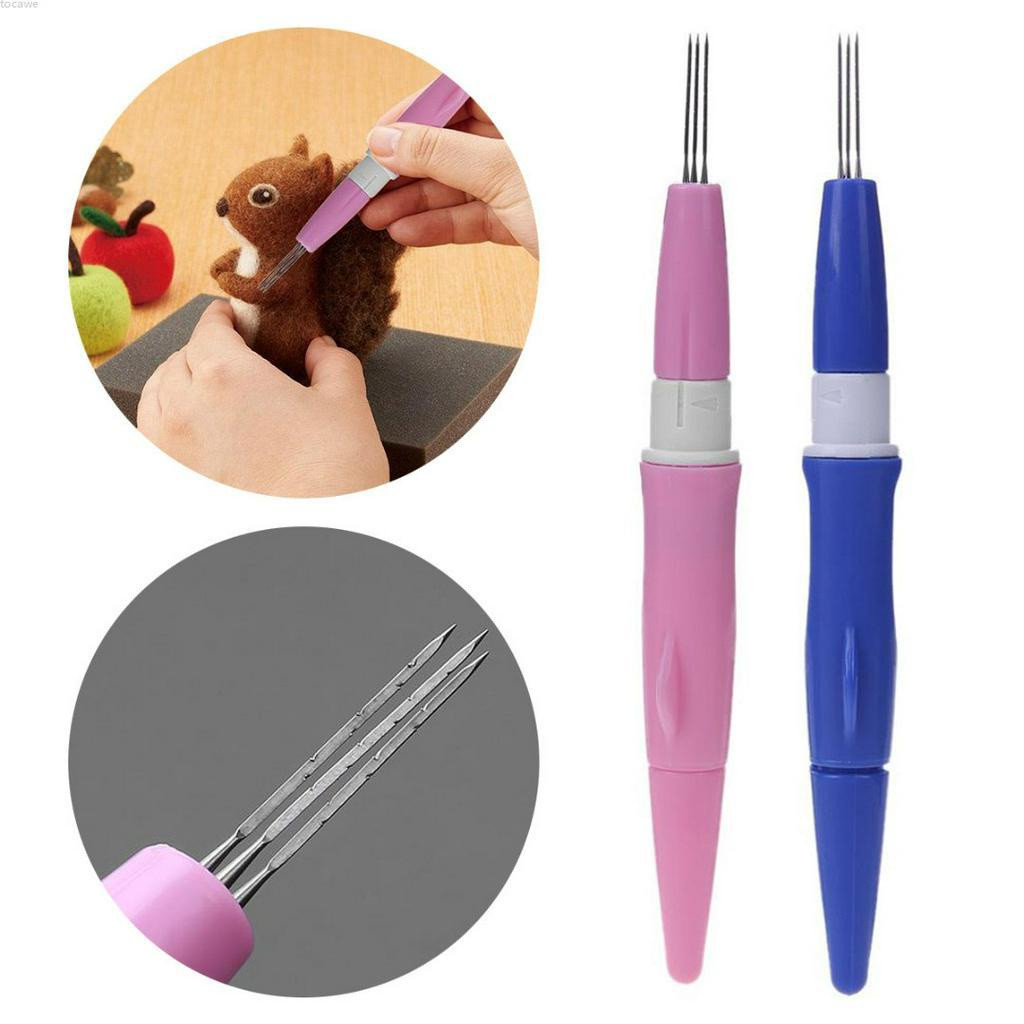 Needle Felting Handle Holder With 3 Needles Wool Needle Felting Tool HOT