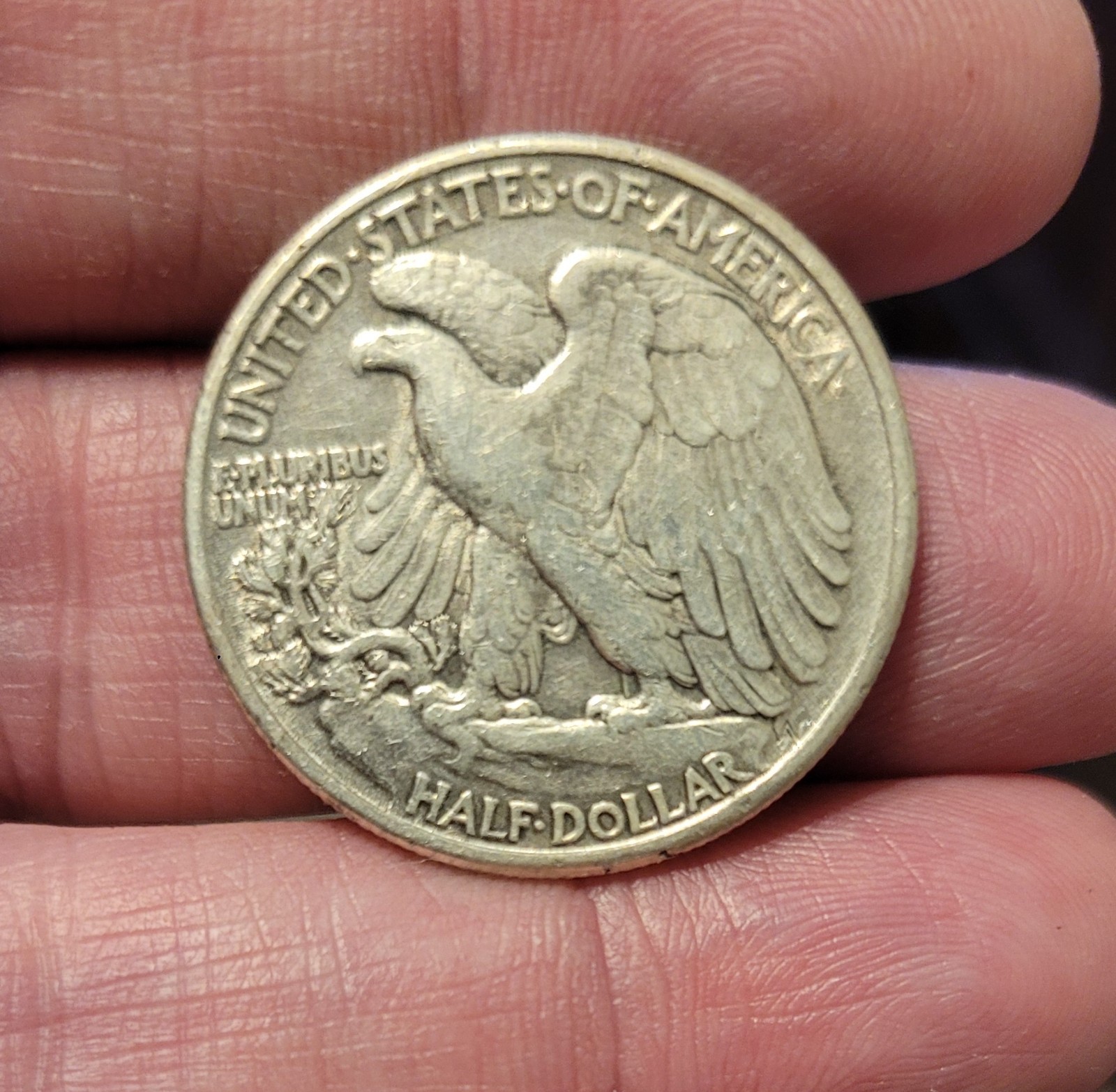 1945 P Walking Liberty Half Dollar - 90% Silver. $1 Shipping.