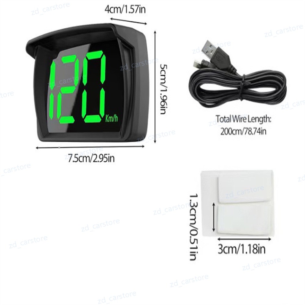 2X GPS Digital Speedometer Car Truck Motorcycle Head Up Display Odometer HUD MPH