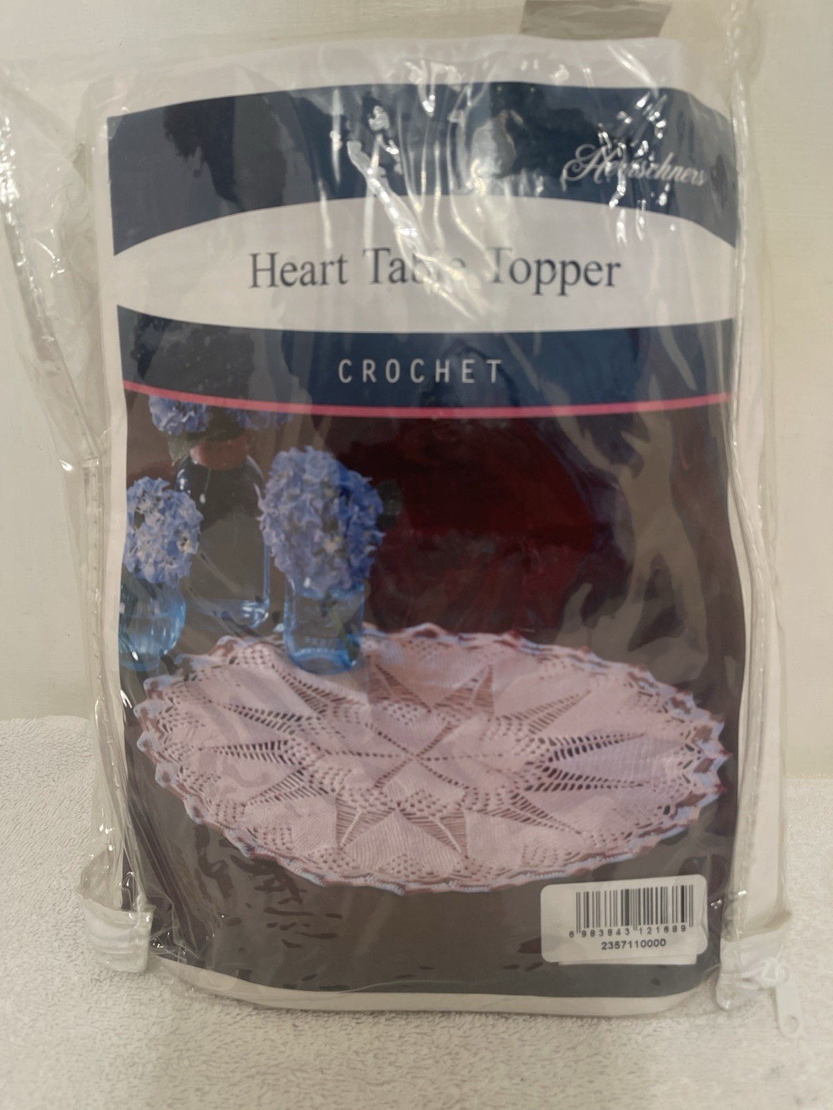 Herrschners HEART Table Topper Kit Crochet
