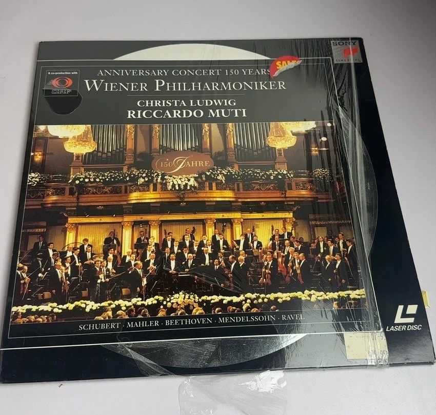 Sony LaserDisc Wiener Philharmoniker 150th Anniversary Riccardo Muti