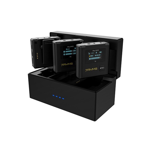 7RYMS iRAY DW30 Dual-Channel Wireless Lavalier Microphone System Charging Box