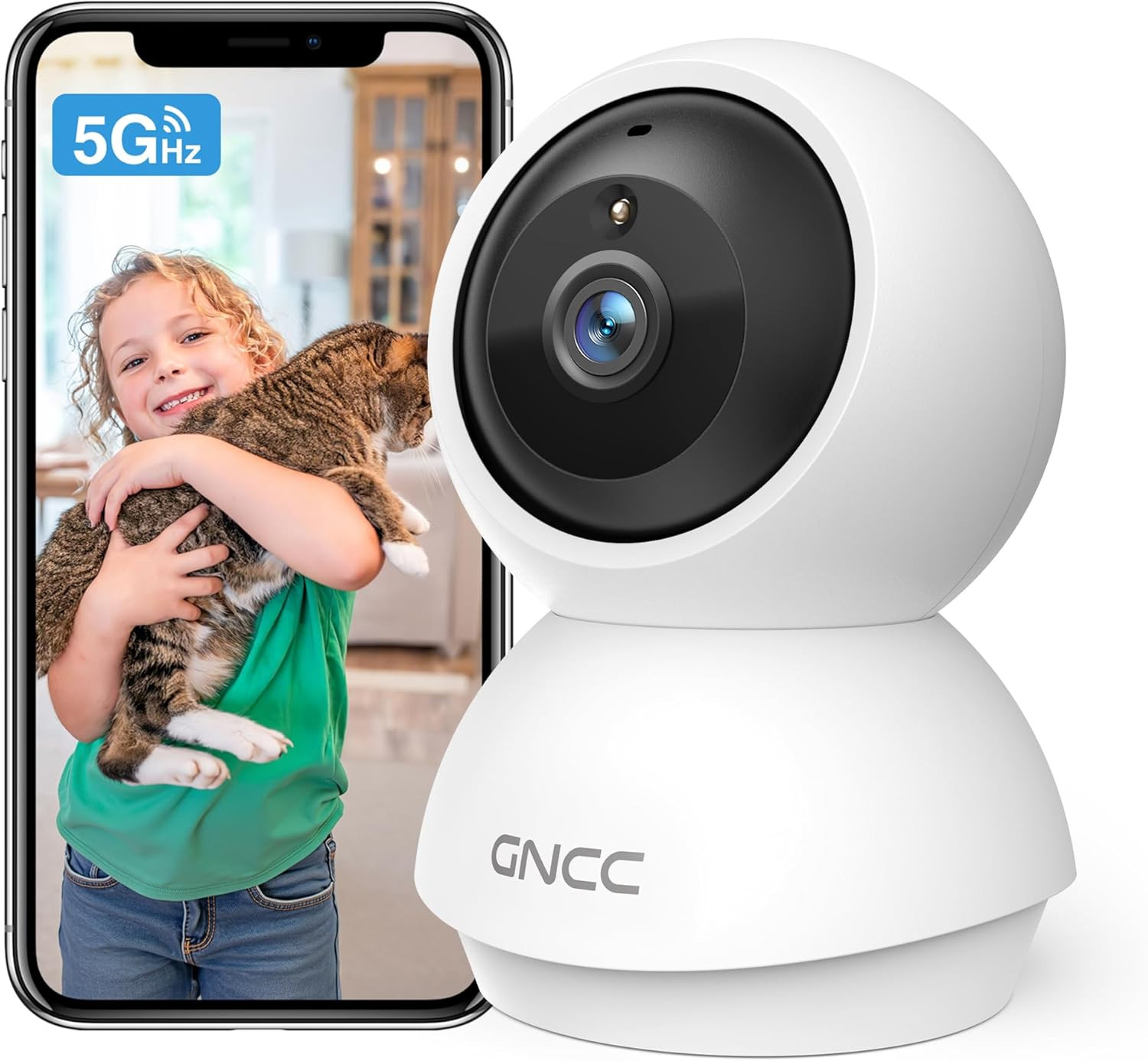 2K Wifi Cameras for Home Security, Security Camera Indoor, Baby/Pet Camera with