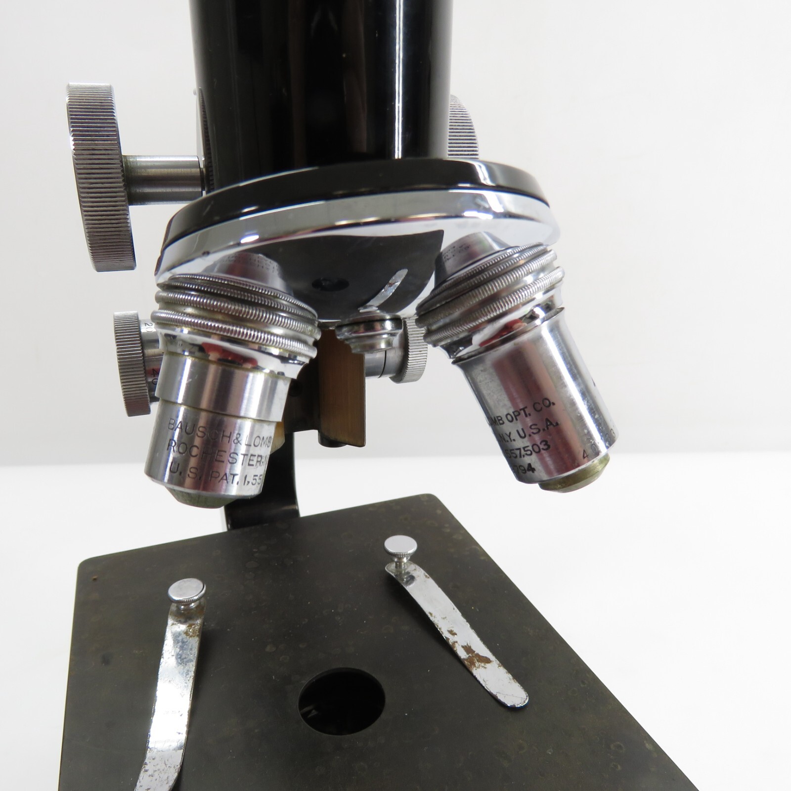 Vintage Black Bausch & Lomb Optical Co. #289794 Microscope