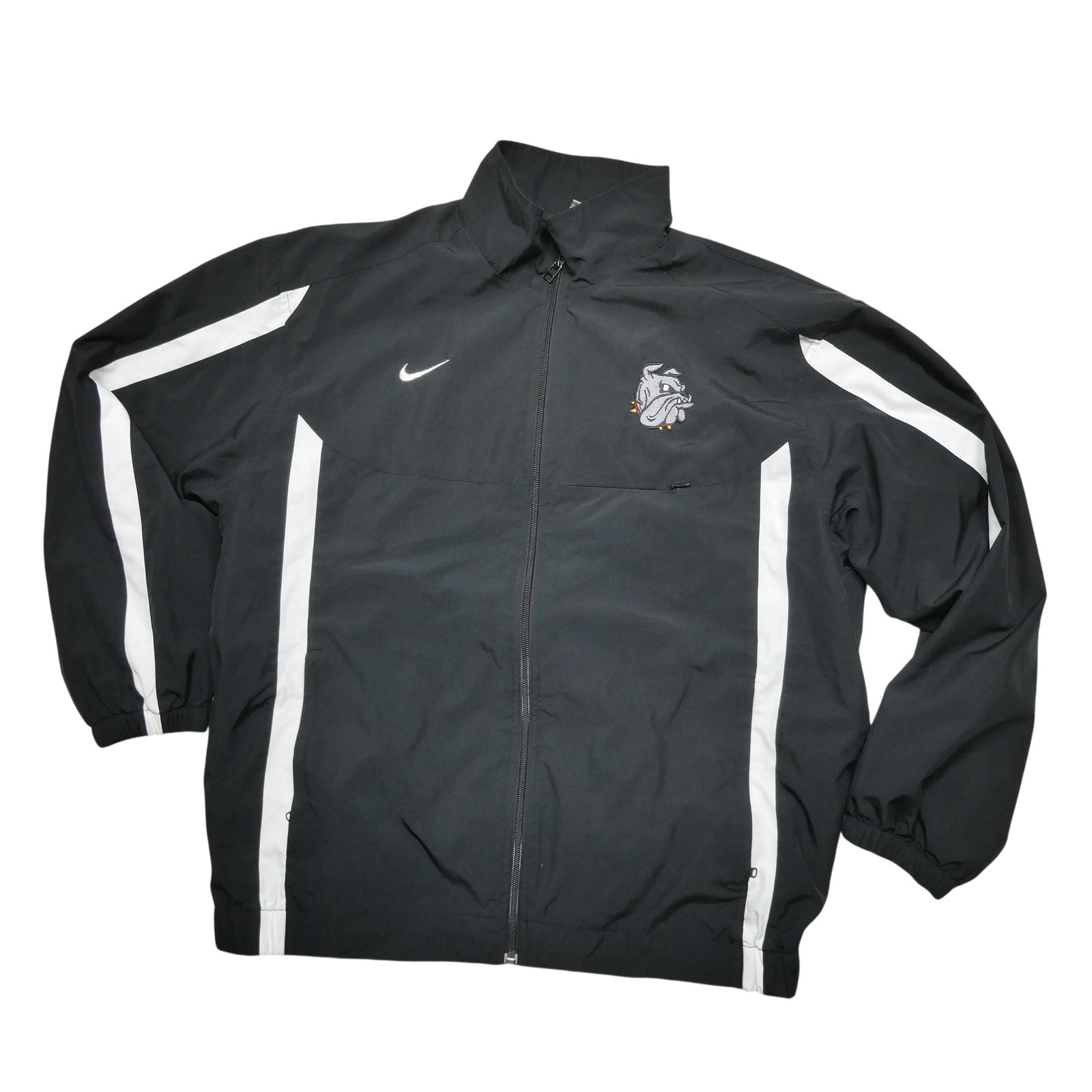 Nike Team Jacket Mens M Duluth Bulldog Windbreaker Black Full Zip MN Athletic