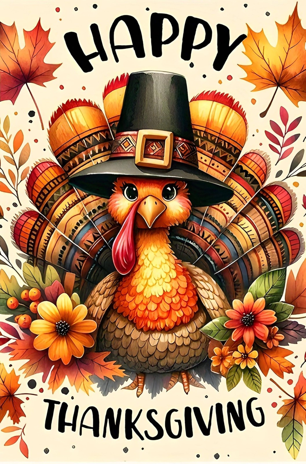Happy Thanksgiving Diamond Painting Kits for Adult 12x16 inches, Pumpkin Fall