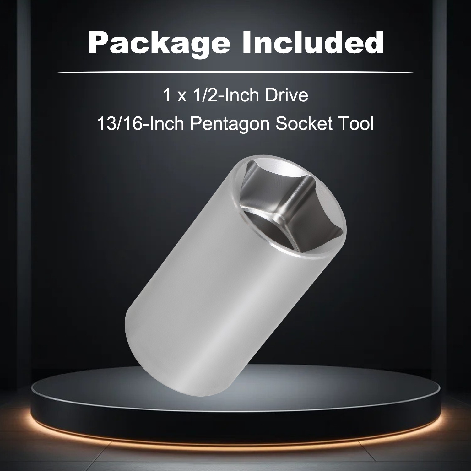 1/2" Drive 13/16" Penta Socket Pentagon Tool Socket for Pentagon Nuts Bolts