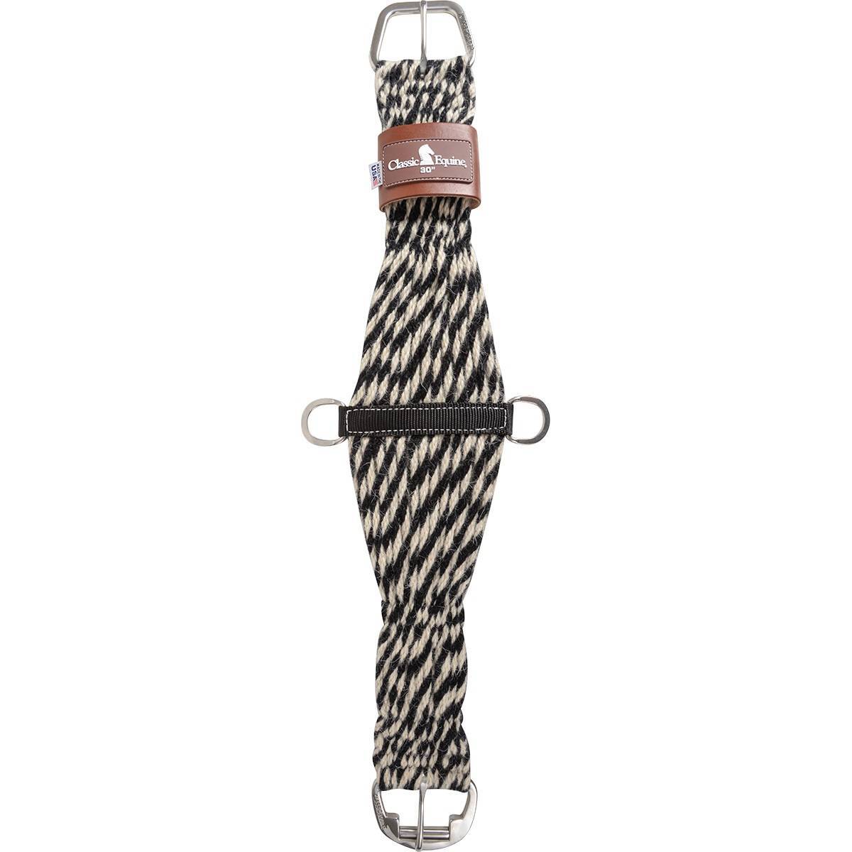 Classic Equine 27-Strand 100% Dyed Mohair Cinch With Leather Center