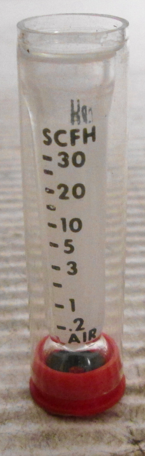 Unbranded DO-105-PA Glass Tube Rotometer Air 0.2-30SCFH H2O 0.1-5GPH