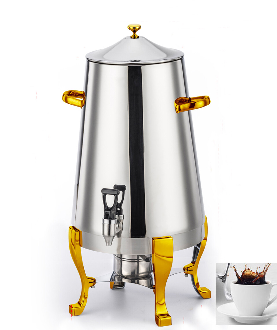 USED Coffee Tripod Pot Beverage Machine Heating Buffet Milk Bucket