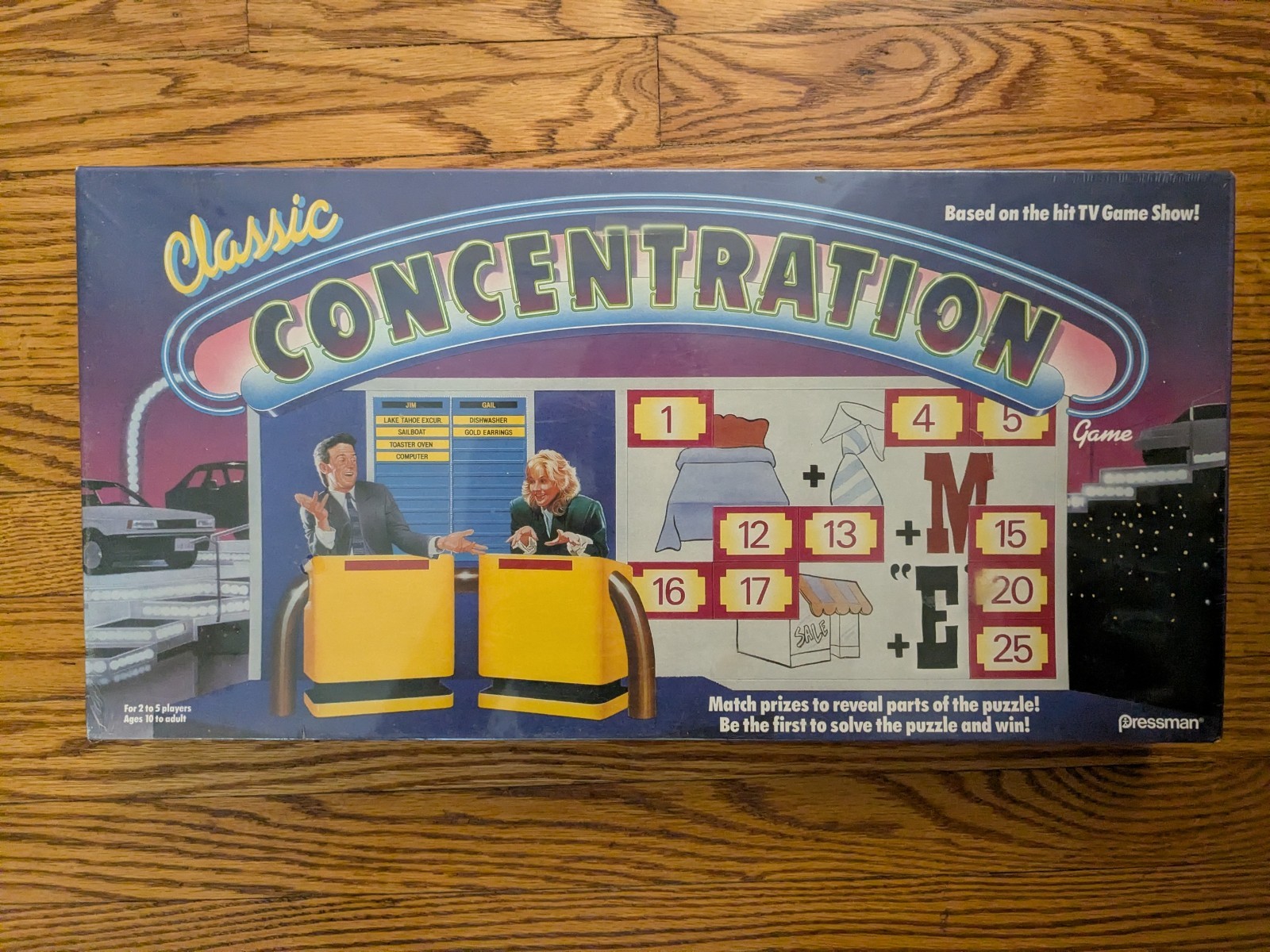 Vintage 1988 Classic Concentration Based On TV Show Board Game #5750 COMPLETE