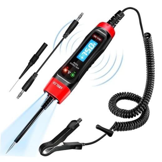 4-75V DC Automotive Test Light with Buzzer Sound, LCD Digital Light Tester