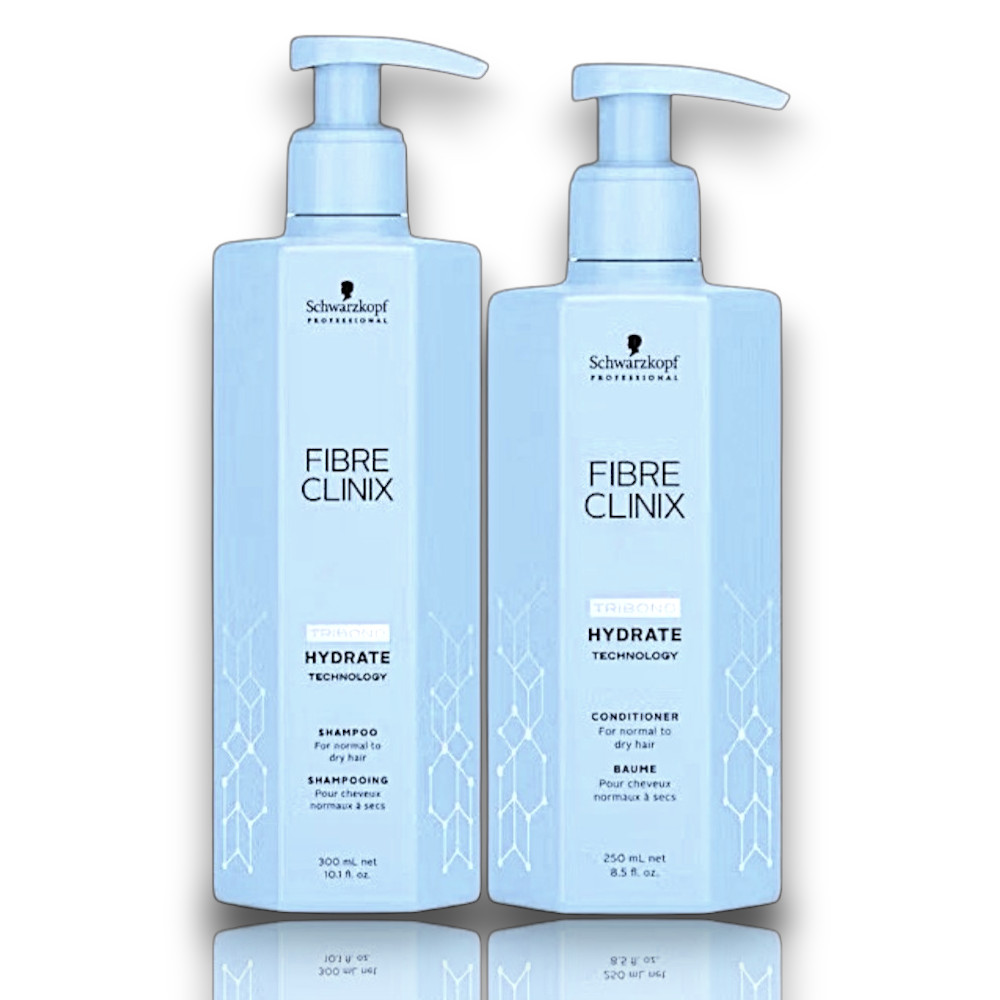 Schwarzkopf Fibre Clinix Tribond HYDRATE Shampoo 10.1 oz Conditioner 8.5 oz Duo