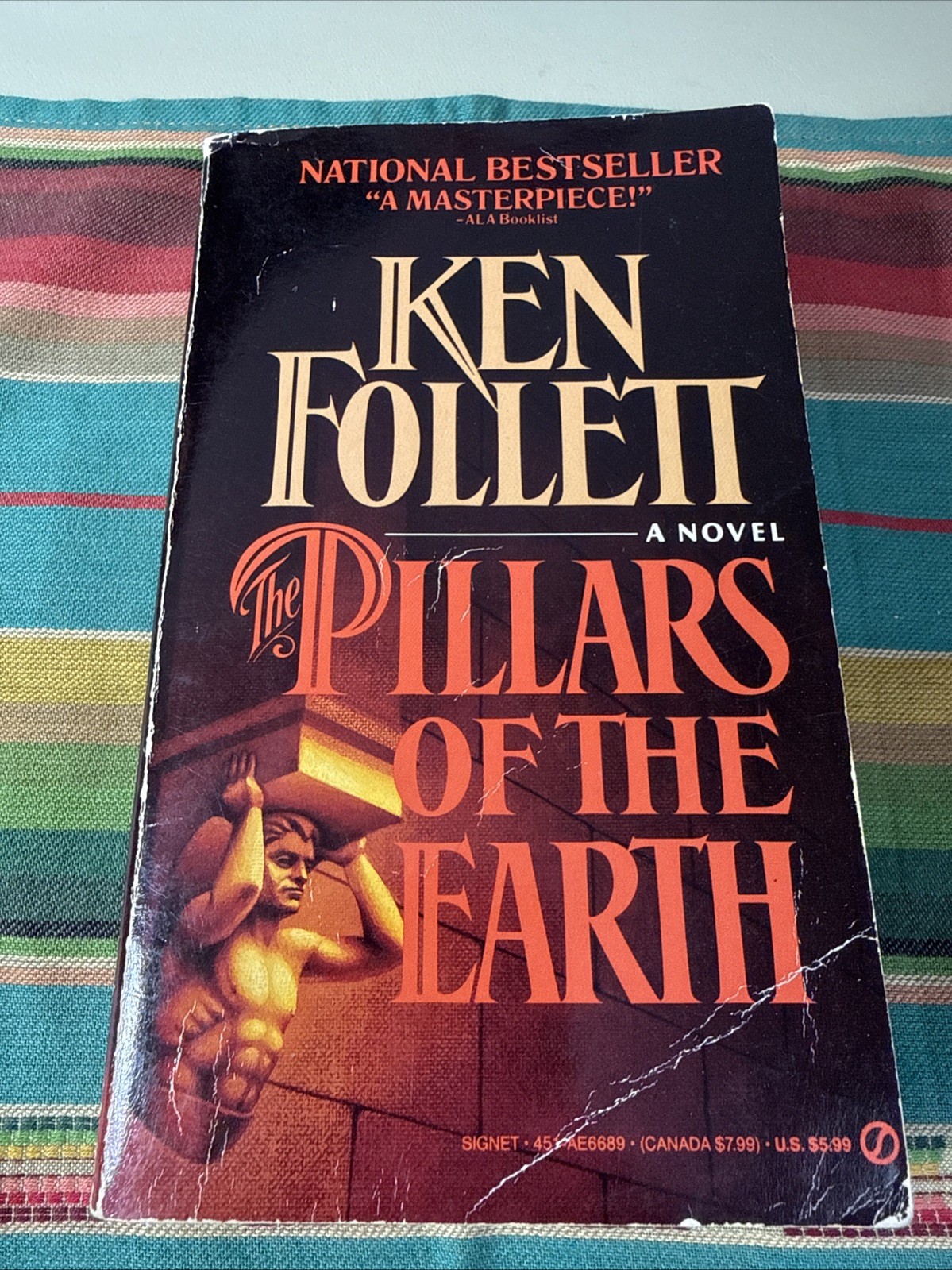 THE PILLARS OF THE EARTH BY KEN FOLLETT 1ST PRINTING! (Paperback)