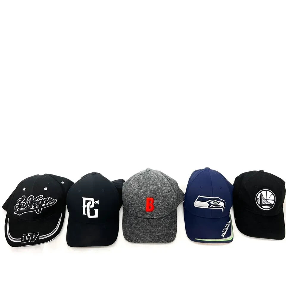 5 Pcs Assorted Baseball Cap Strapback Youth Hat, Las Vegas New Era NFL NBA