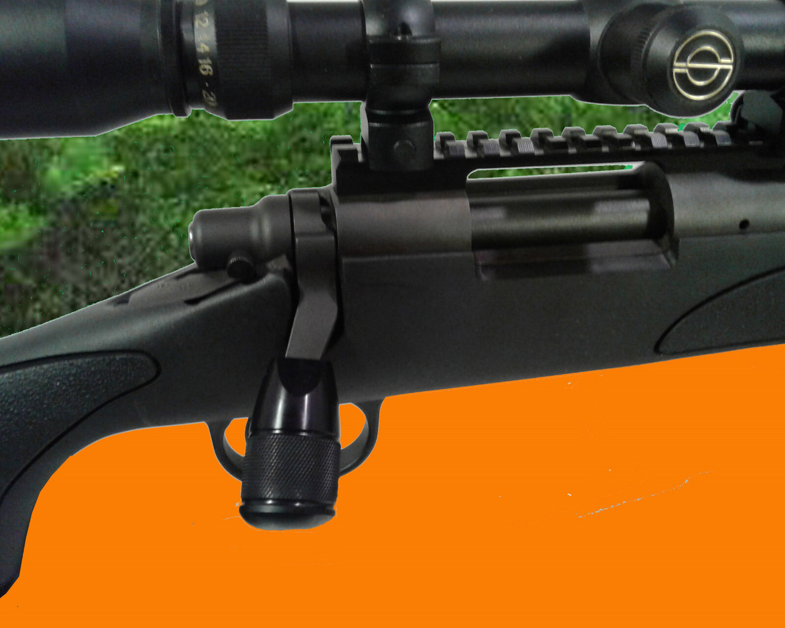 Remington 700 Black Bolt on Knob Tactical Knob Aluminum Knurled Bolt Lift NEW