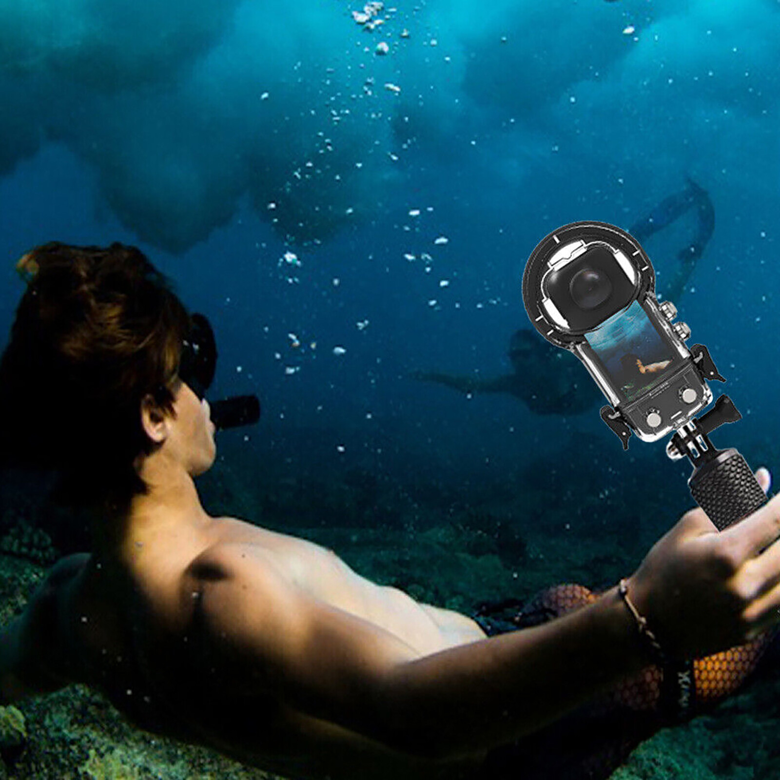 Waterproof Case Panoramic Camera Diving Case Protective Frame for Insta360 X3
