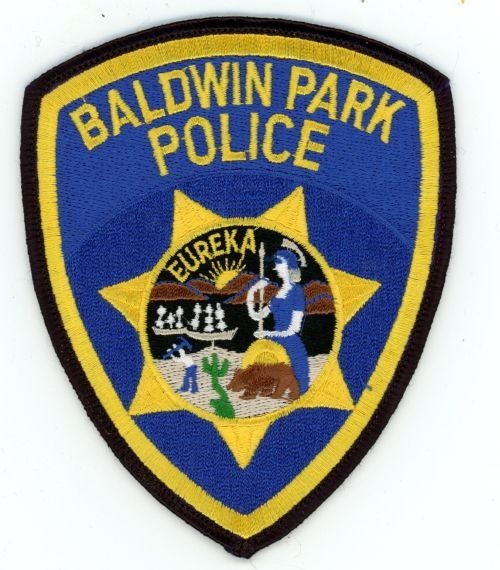 CALIFORNIA CA BALDWIN PARK POLICE NICE SHOULDER PATCH SHERIFF