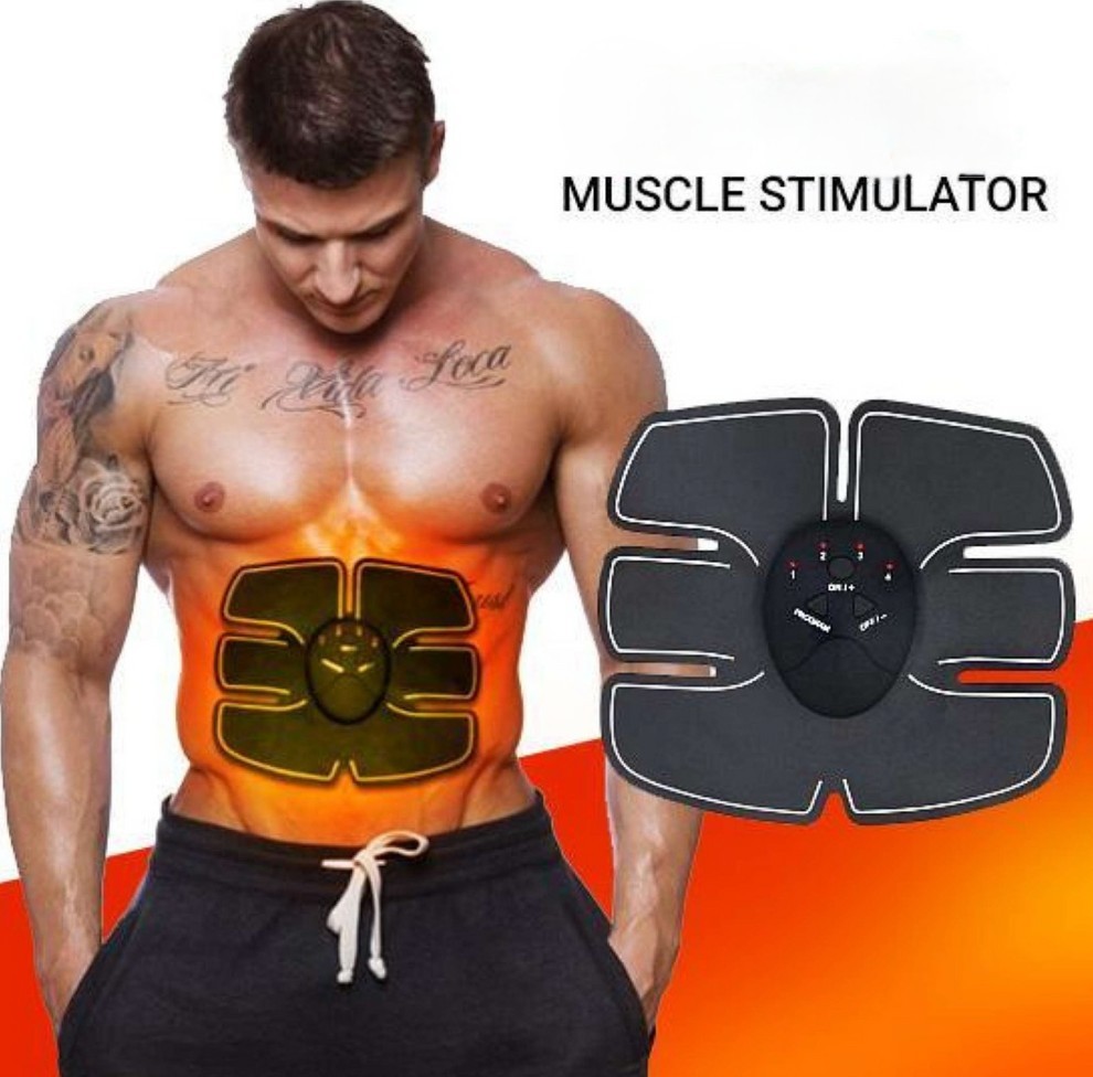 Smart EMS Abs Trainer:Electrical Muscle Stimulator for Home Body Shaping &Toning