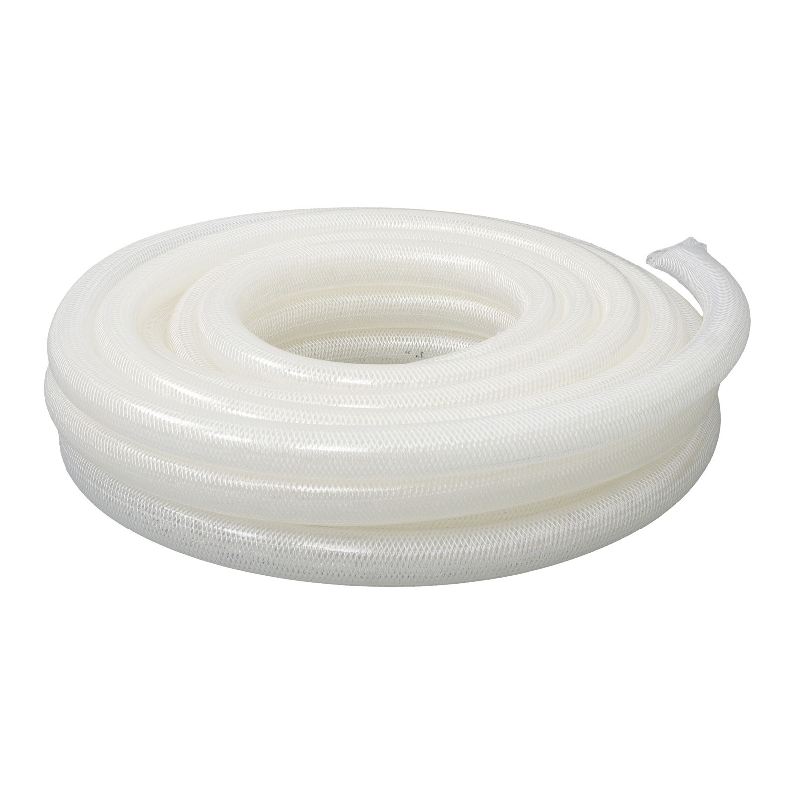 LABLT 50 Ft High Pressure Braided Clear PVC Tube Vinyl Tubing 1" ×1-19/64" 10Bar