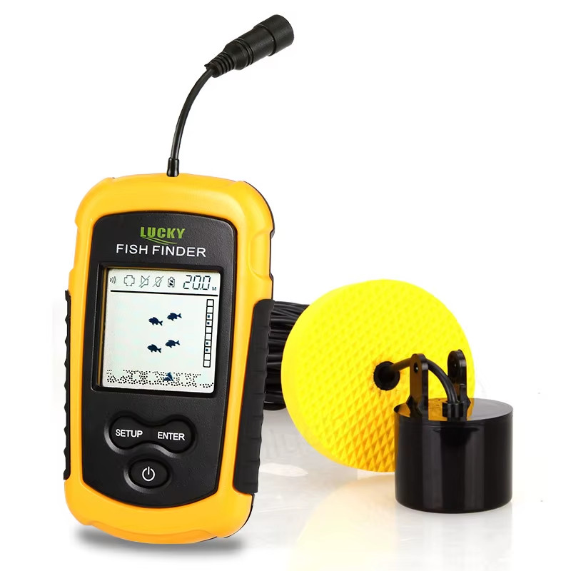 FF1108-1 Portable Fish Finder Ice Fishing Sonar Sounder Alarm  0.7-100M