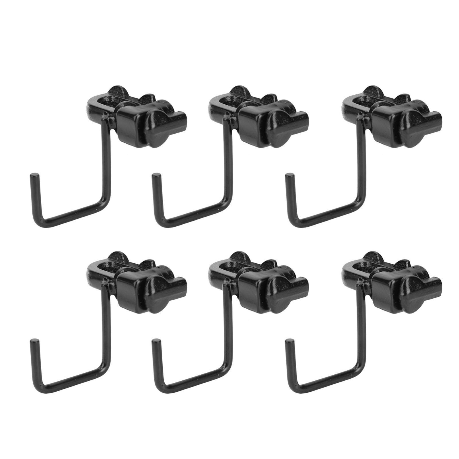 6PCS L Track Hook Double Stud Tie Down for Truck Bed Trailer Cargo Control