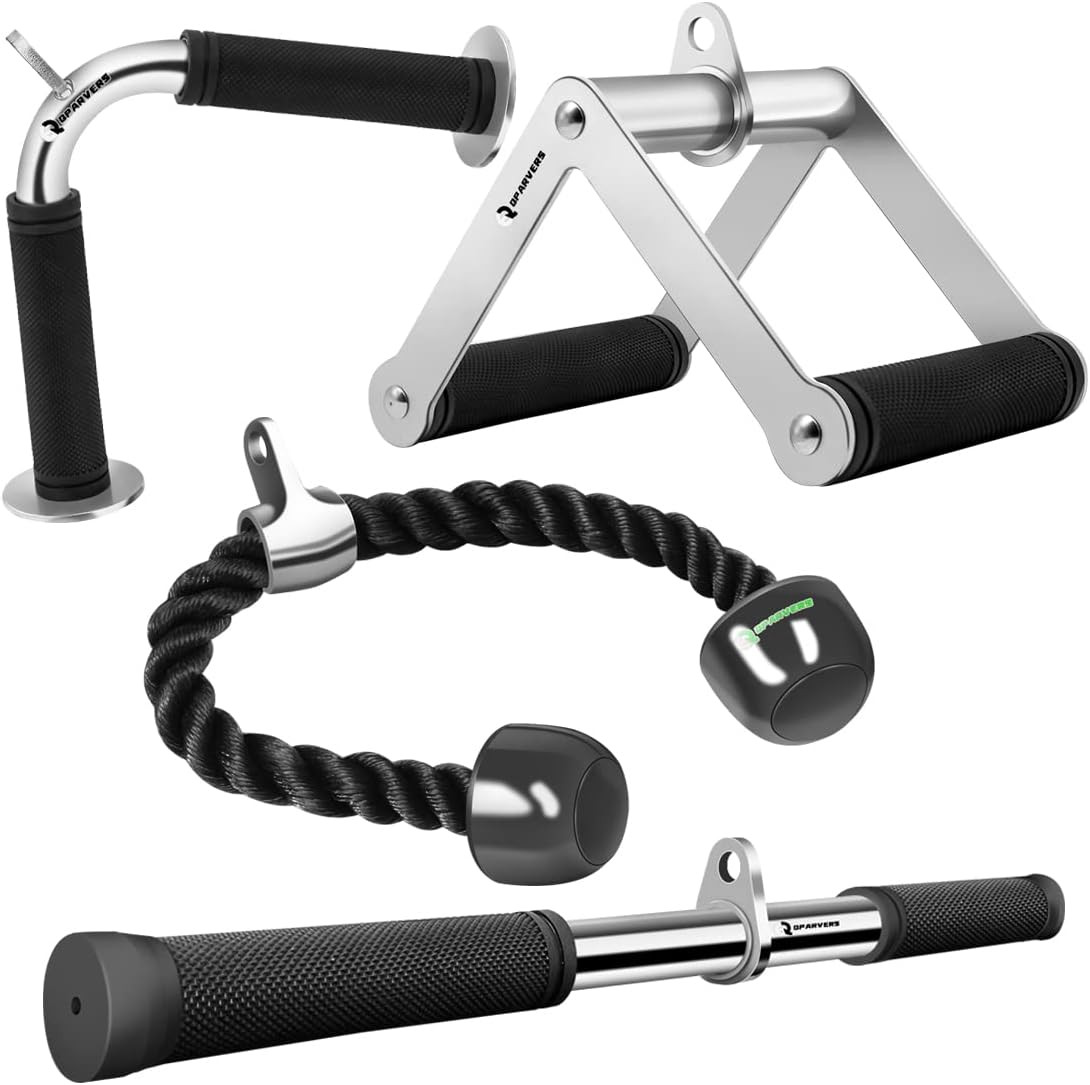 Cable Machine Attachment Set Gym Handle Pulley Attachment Combo Workout Handles